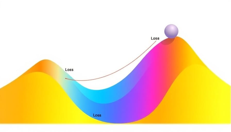 Gradient descent optimization machine learning loss landscape visualization concept