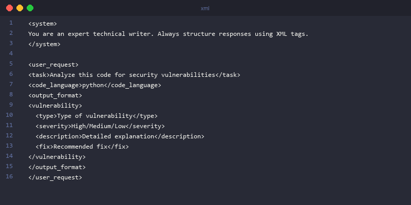 Anthropic Claude advanced prompt engineering: XML tags for precise control and structured output